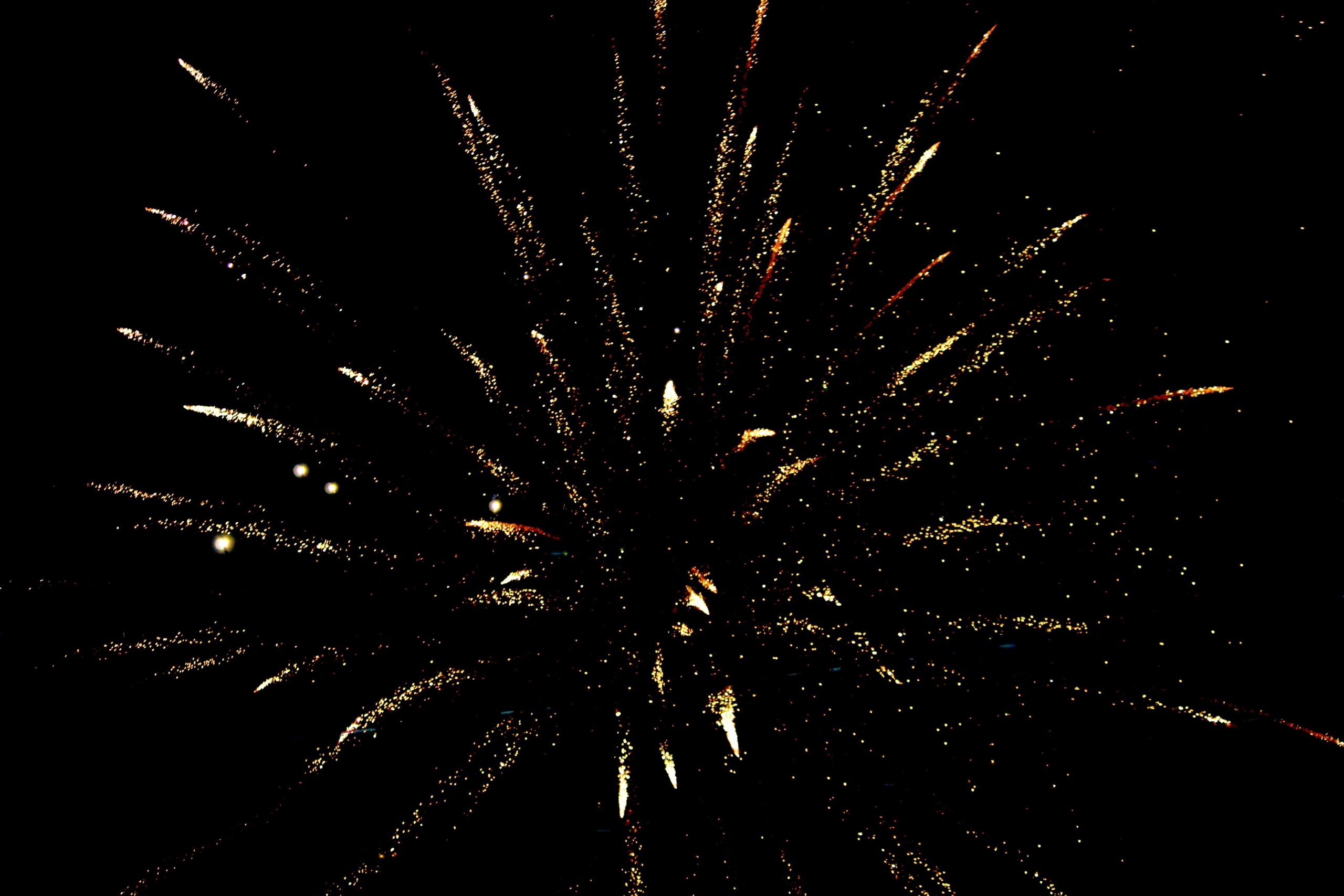 A stunning display of colorful fireworks illuminating the night sky.